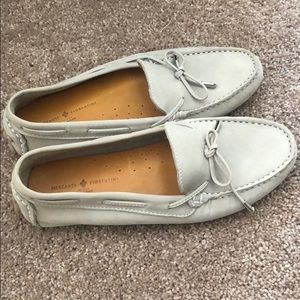 Beige Leather Moccasins